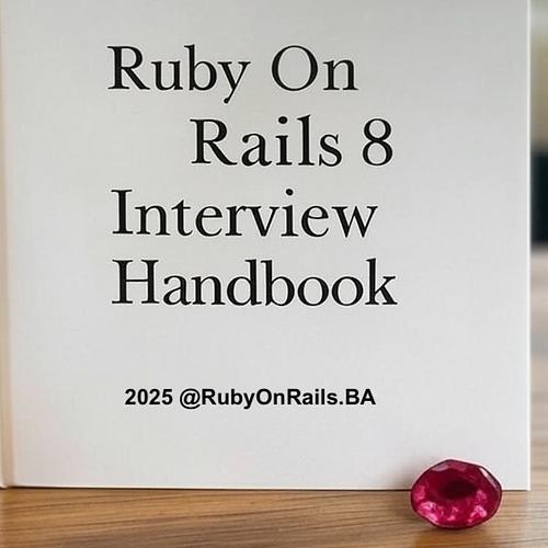 Ruby On Rails 8 Interview Handbook Cover Image